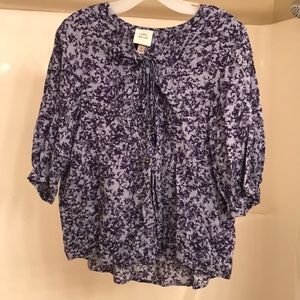 Lavender & indigo 3/4 sleeve tee